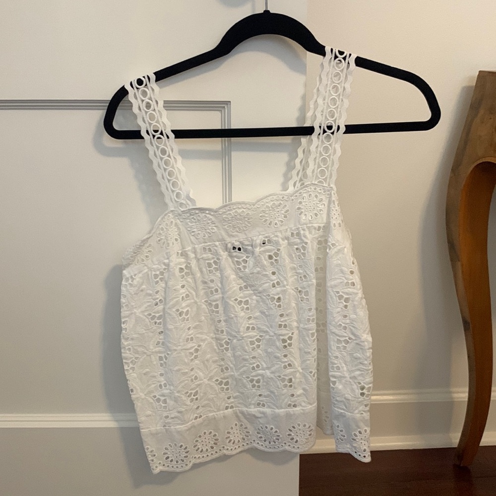 Zara eyelet blouse